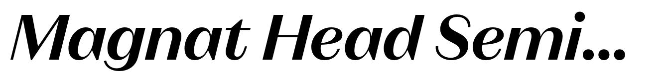 Magnat Head SemiBold Italic
